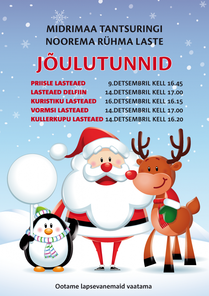 Tantsuringi jõulutunnid 2016